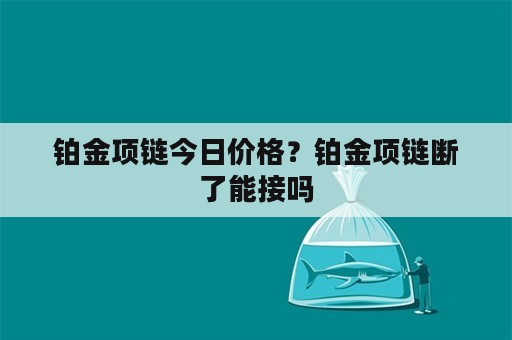 铂金项链今日价格？铂金项链断了能接吗