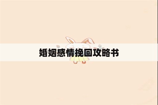 婚姻感情挽回攻略书