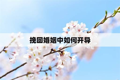 挽回婚姻中如何开导