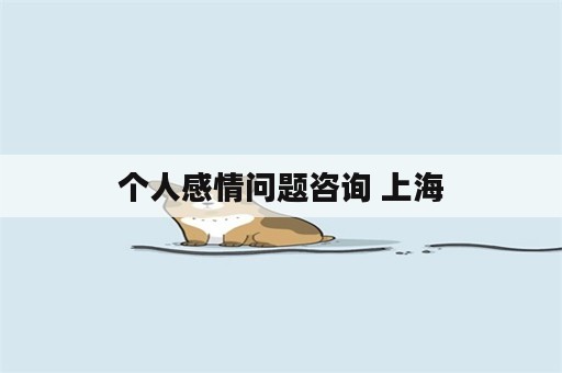 个人感情问题咨询 上海