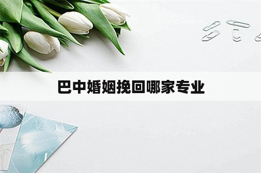 巴中婚姻挽回哪家专业