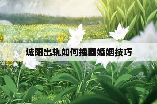 城阳出轨如何挽回婚姻技巧