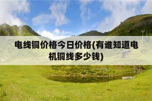 电线铜价格今日价格(有谁知道电机铜线多少钱)