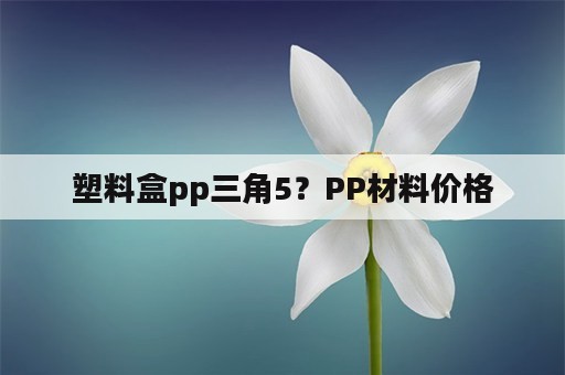 塑料盒pp三角5？PP材料价格