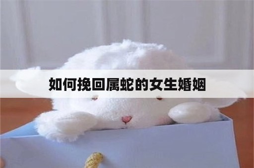 如何挽回属蛇的女生婚姻