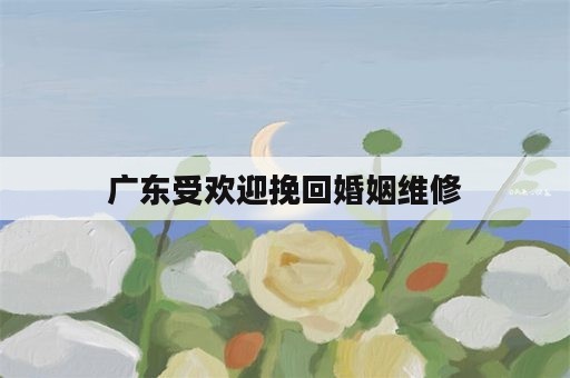 广东受欢迎挽回婚姻维修