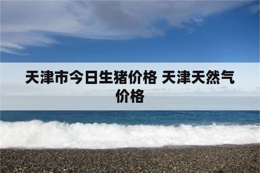 天津市今日生猪价格 天津天然气价格