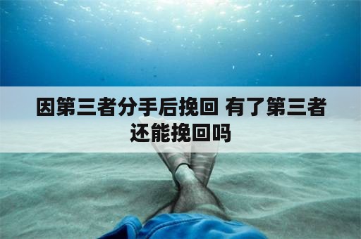 因第三者分手后挽回 有了第三者还能挽回吗