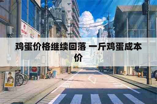 鸡蛋价格继续回落 一斤鸡蛋成本价