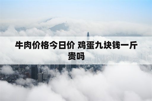 牛肉价格今日价 鸡蛋九块钱一斤贵吗