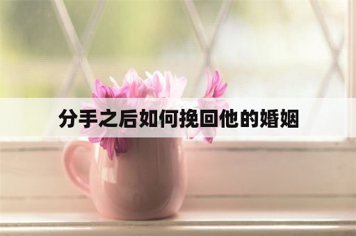 分手之后如何挽回他的婚姻