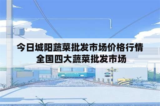 今日城阳蔬菜批发市场价格行情 全国四大蔬菜批发市场