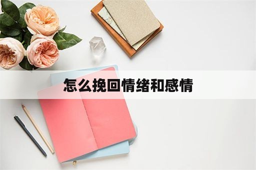 怎么挽回情绪和感情