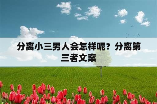 分离小三男人会怎样呢？分离第三者文案