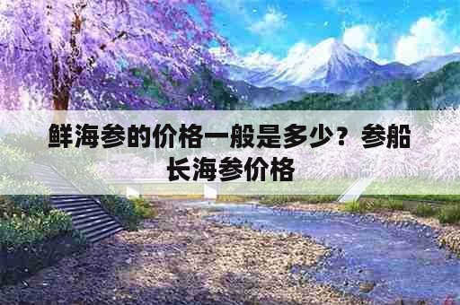 鲜海参的价格一般是多少？参船长海参价格