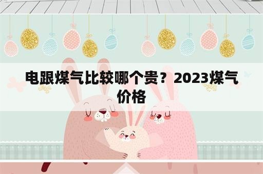 电跟煤气比较哪个贵？2023煤气价格