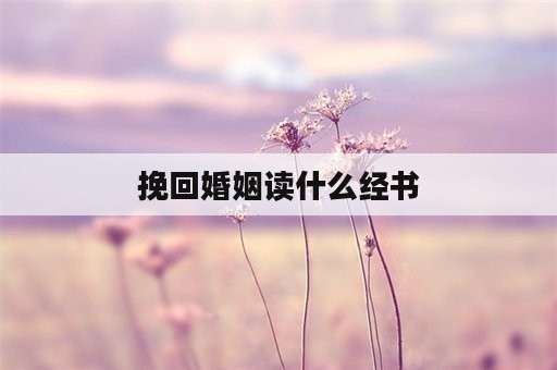 挽回婚姻读什么经书