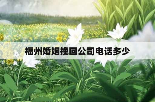 福州婚姻挽回公司电话多少