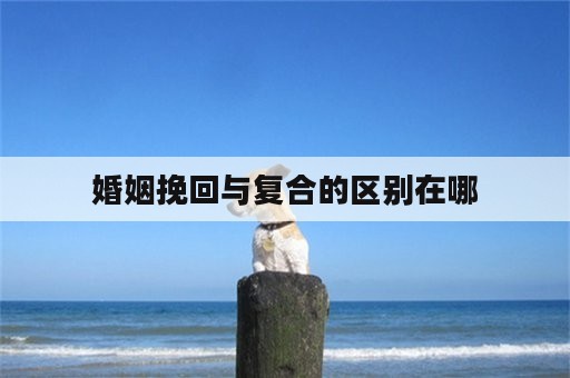 婚姻挽回与复合的区别在哪