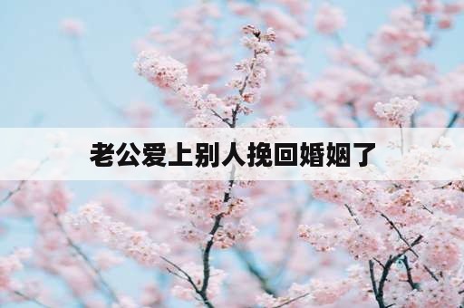 老公爱上别人挽回婚姻了