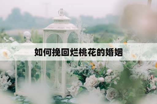 如何挽回烂桃花的婚姻