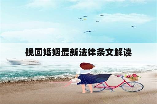 挽回婚姻最新法律条文解读