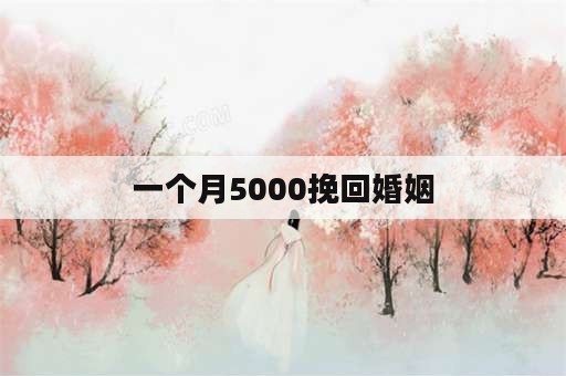 一个月5000挽回婚姻