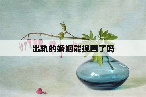 出轨的婚姻能挽回了吗