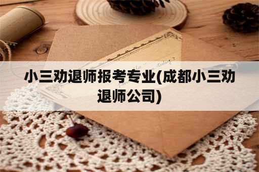 小三劝退师报考专业(成都小三劝退师公司)