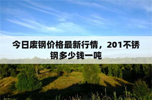 今日废钢价格最新行情，201不锈钢多少钱一吨