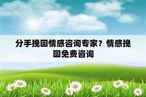 分手挽回情感咨询专家？情感挽回免费咨询