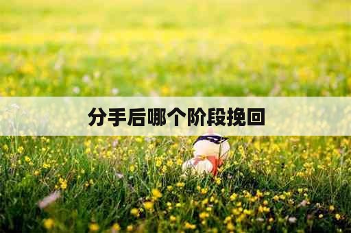 分手后哪个阶段挽回