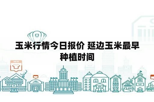 玉米行情今日报价 延边玉米最早种植时间