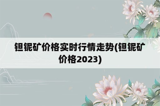 钽铌矿价格实时行情走势(钽铌矿价格2023)