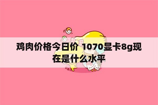 鸡肉价格今日价 1070显卡8g现在是什么水平