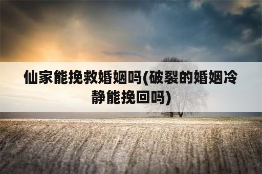 仙家能挽救婚姻吗(破裂的婚姻冷静能挽回吗)