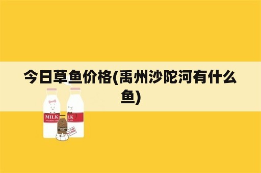 今日草鱼价格(禹州沙陀河有什么鱼)