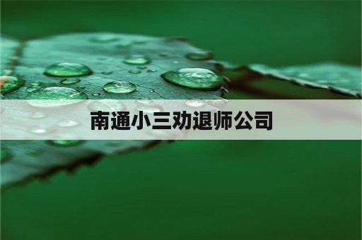 南通小三劝退师公司