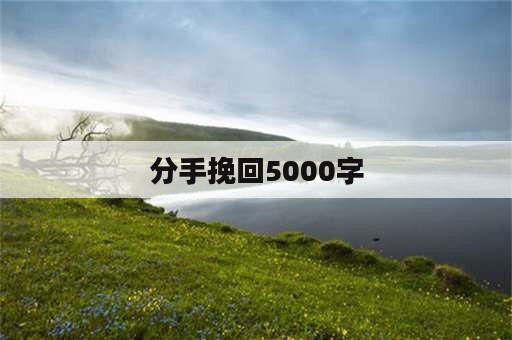 分手挽回5000字