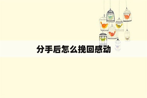 分手后怎么挽回感动