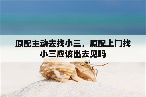 原配主动去找小三，原配上门找小三应该出去见吗