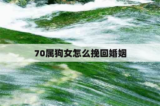 70属狗女怎么挽回婚姻