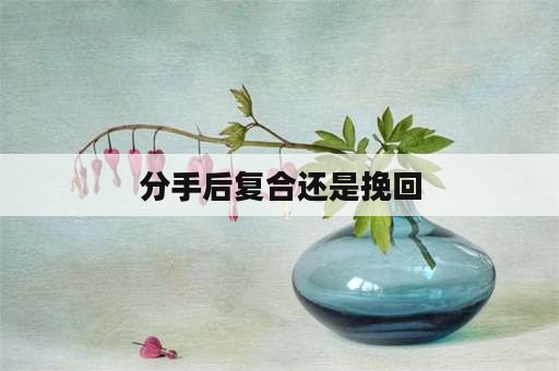 分手后复合还是挽回