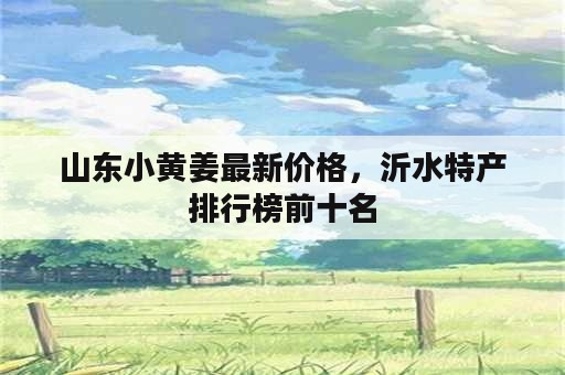 山东小黄姜最新价格，沂水特产排行榜前十名