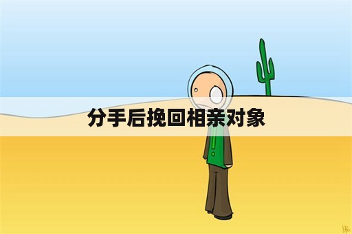 分手后挽回相亲对象