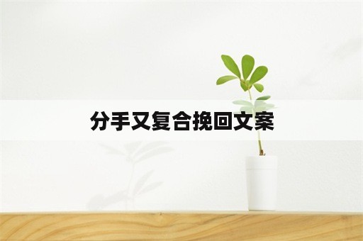 分手又复合挽回文案