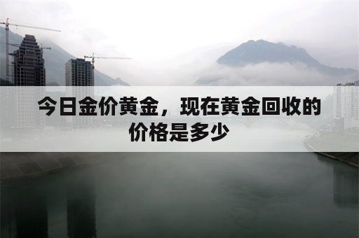 今日金价黄金，现在黄金回收的价格是多少