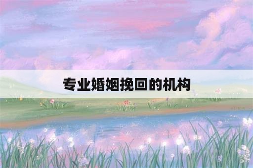 专业婚姻挽回的机构