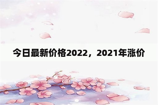 今日最新价格2022，2021年涨价