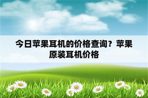 今日苹果耳机的价格查询？苹果原装耳机价格